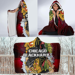 Pro Shop Chicago Blackhawks Home Field Hooded Blanket