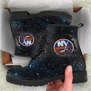 Art Scratch Mystery New York Islanders Boots