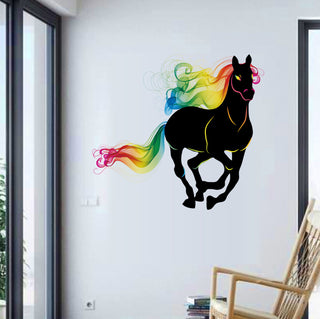 Colorful Pattern Horse Wall Stickers