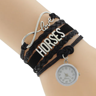 Love Horse Poker Watch Bracelets