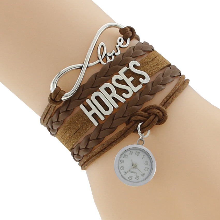 Love Horse Poker Watch Bracelets