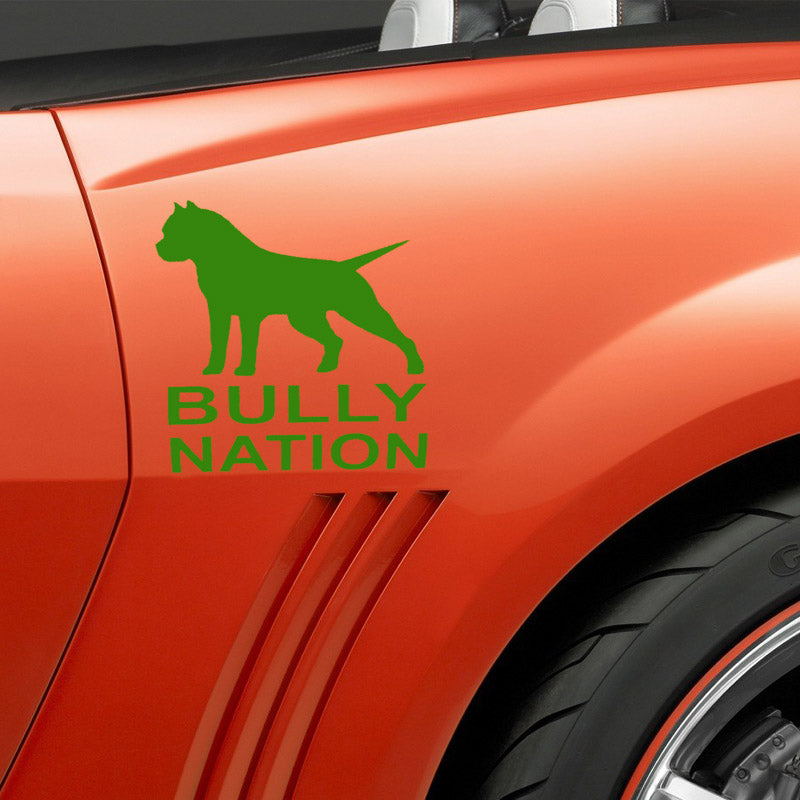 American Bully Nation Pit Bull Car Sticker