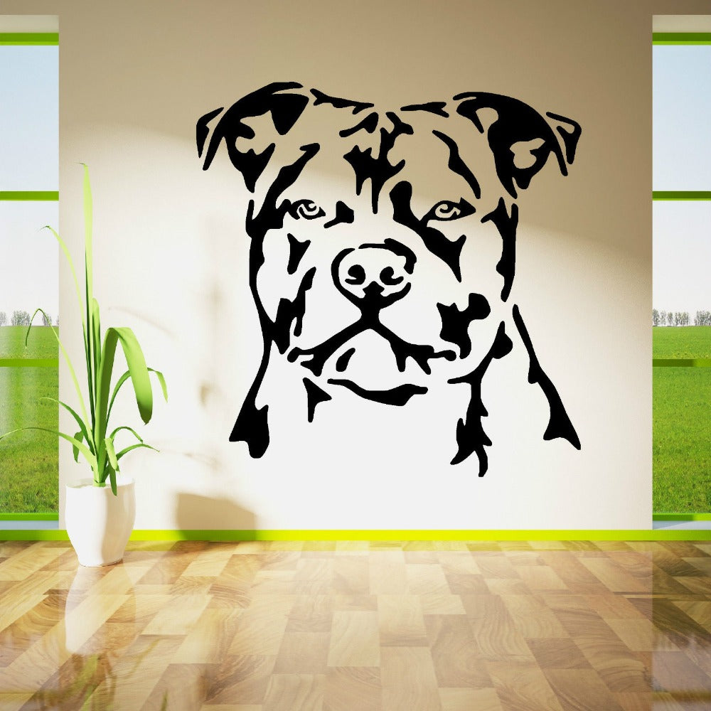 Staffordshire Bull Terrier Dog Home Decor Wallpaper