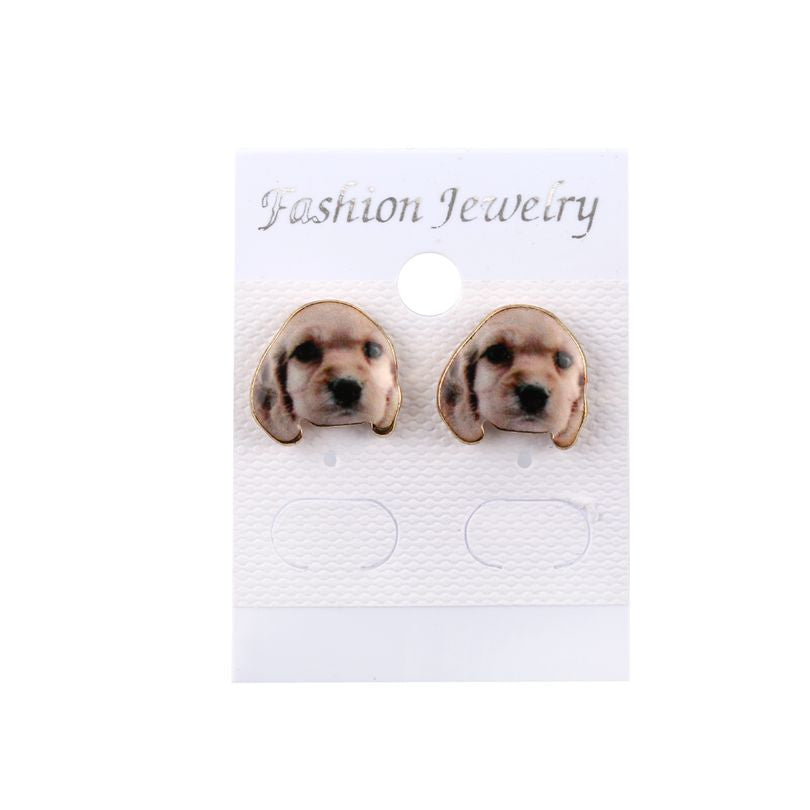 Cute 3D Lovely Dog Earrings