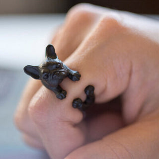 Lovely Dog French Bulldog Rings