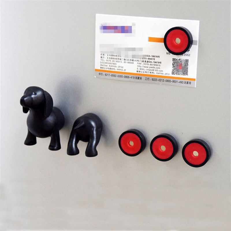 Cartoon Cute Dachshund Lucky Dog Fridge Magnet Stickers