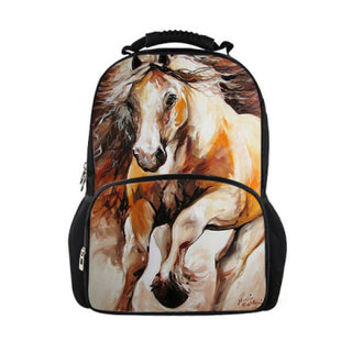3D Crazy Horse Print Backpacks