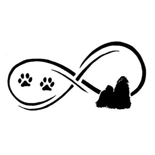 Tzu Shih Dog Paw Stickers