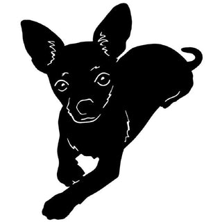 Lovely Chihuahua Dog Sitdown Stickers