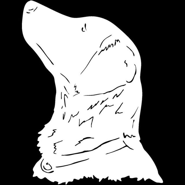 Labrador Retriever Dog Head Stickers