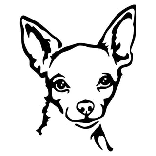 Chihuahua Dog Head Stickers