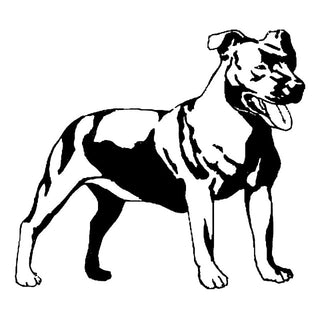 Staffordshire Bull Terrier Dog Car Stickers