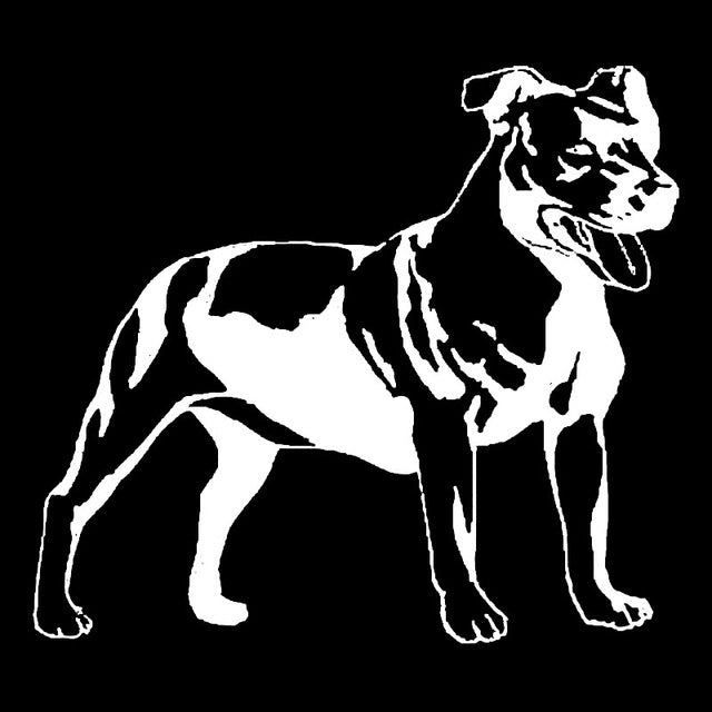 Staffordshire Bull Terrier Dog Car Stickers