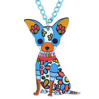 Colorful Chihuahua Dog Necklaces