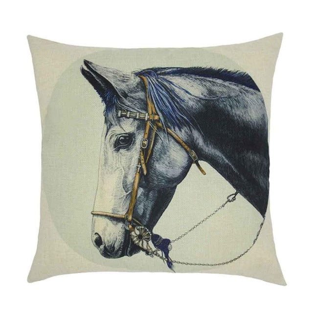 Cushion Pillows Horse Printed Pillow Covers
