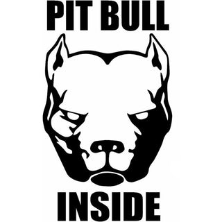 "Pit Bull Inside" Dog Head Stickers