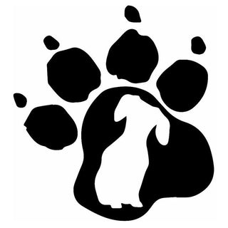 Dachshund Dog Paw Print Stickers