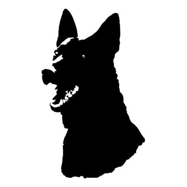 German Shepherd Dog Head Stickers