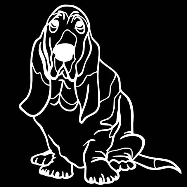 Basset Hound Dog Stickers