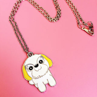 Silver Lover Cute Shih Tzu Dog Necklaces & Bracelets