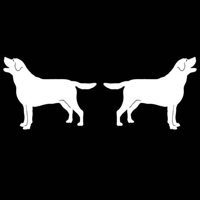 Labrador Retriever Dog (Left & Right) Stickers
