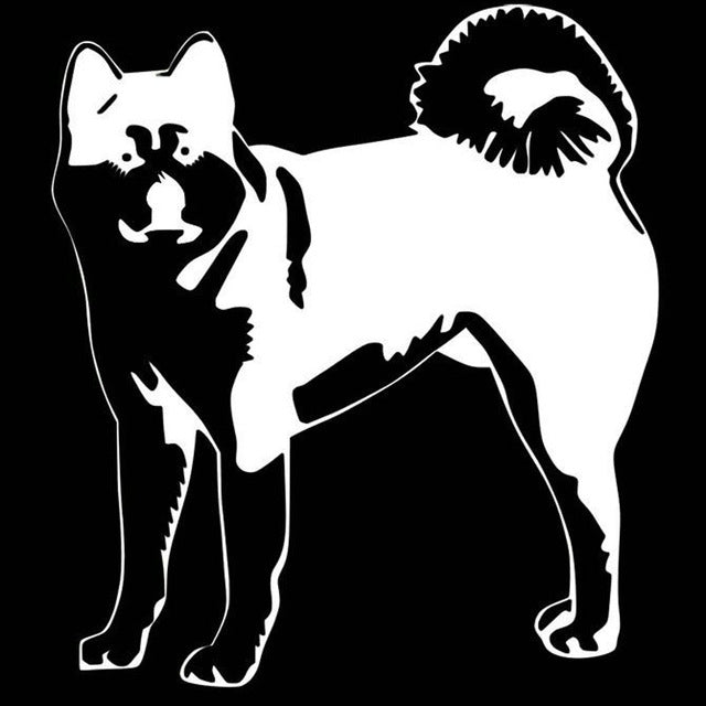 Akita Dog Funny Stickers