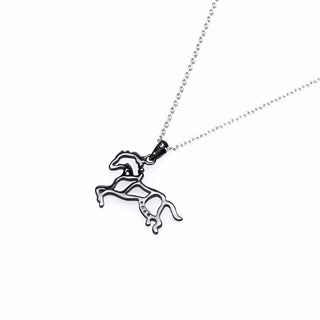 Black Running Horse Necklaces