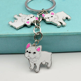 Bulldog Charm Keychains