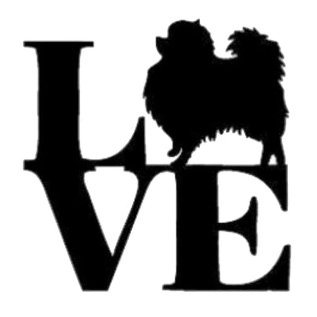 LOVE Pomeranian Dog Stickers