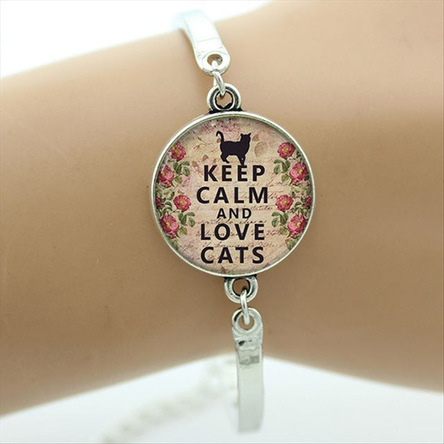 Keep Calm And Love Cats Bracelets