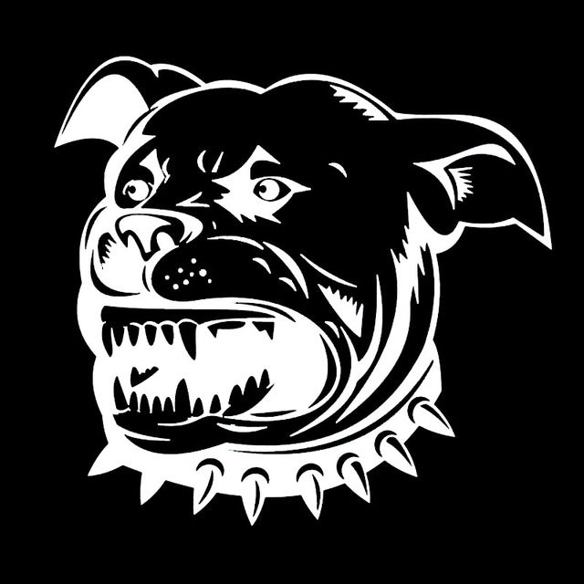 Pit bull Dog Head Stickers