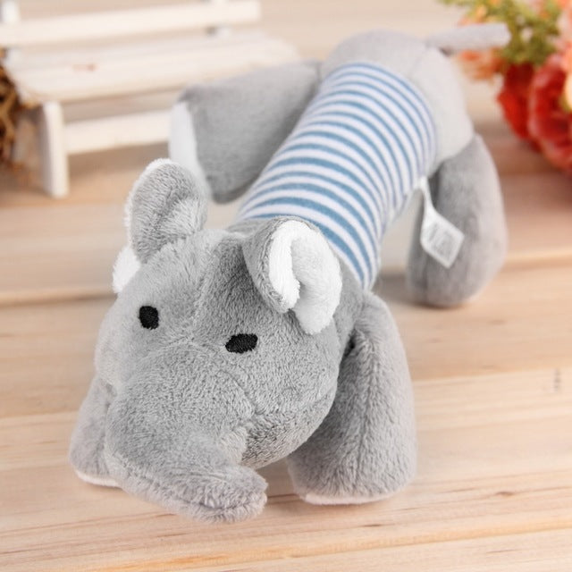 Dog Pet Puppy Toys Chew Squeaker Squeaky Plush Sound Duck Pig & Elephant Toys