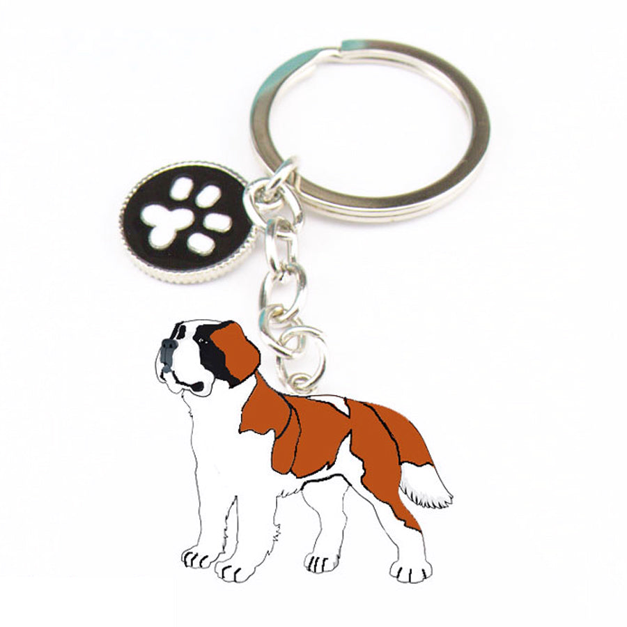 St. Bernard Dog Keychains