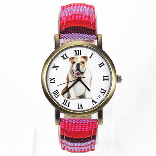 French Bulldog Sport Quartz Wrist Watch Watches