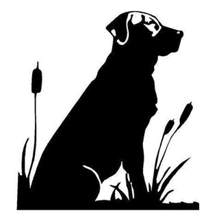 Sitting Labrador Retriever Stickers