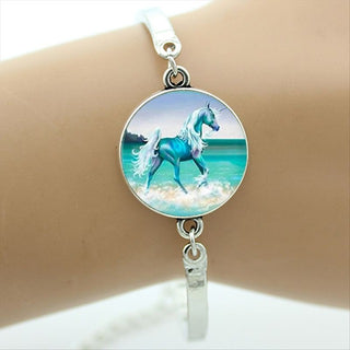 Love Horse Glass Dome Bracelets