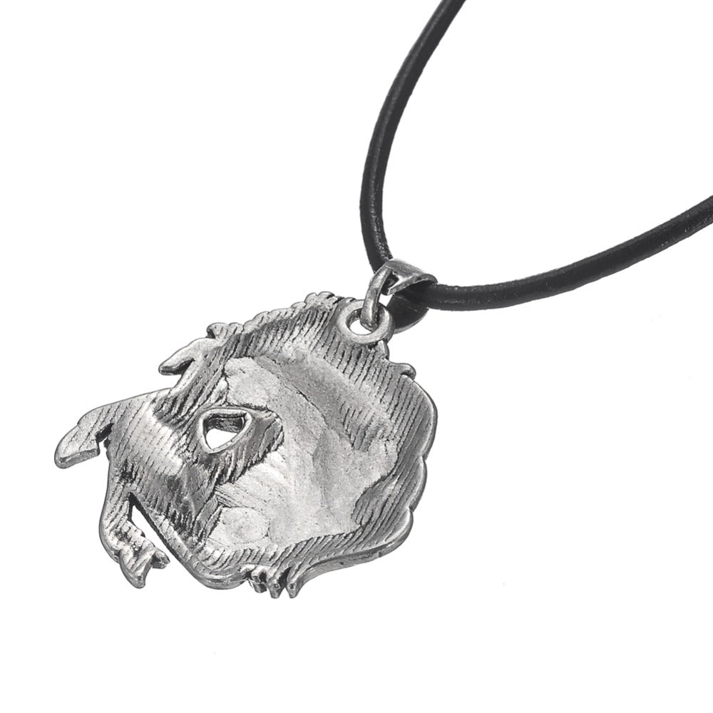 Vintage Silver Horse Head Leather Necklaces