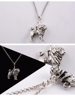 Vintage Cute Pug Dog Necklaces