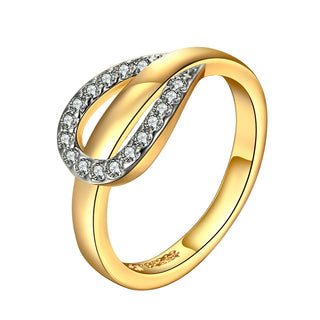 Gold Colour Filled Horse Shoe Ring