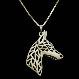 Bull Terrier Dog Silve Plated Dog Necklaces