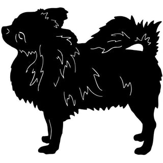 Long-Hair Chihuahua Dog Stickers