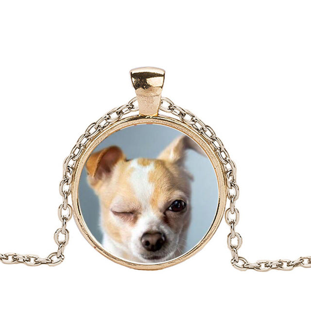 Cute Chihuahua Silver Necklaces