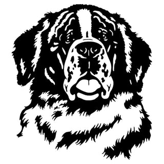 St. Bernard Dog Head Stickers