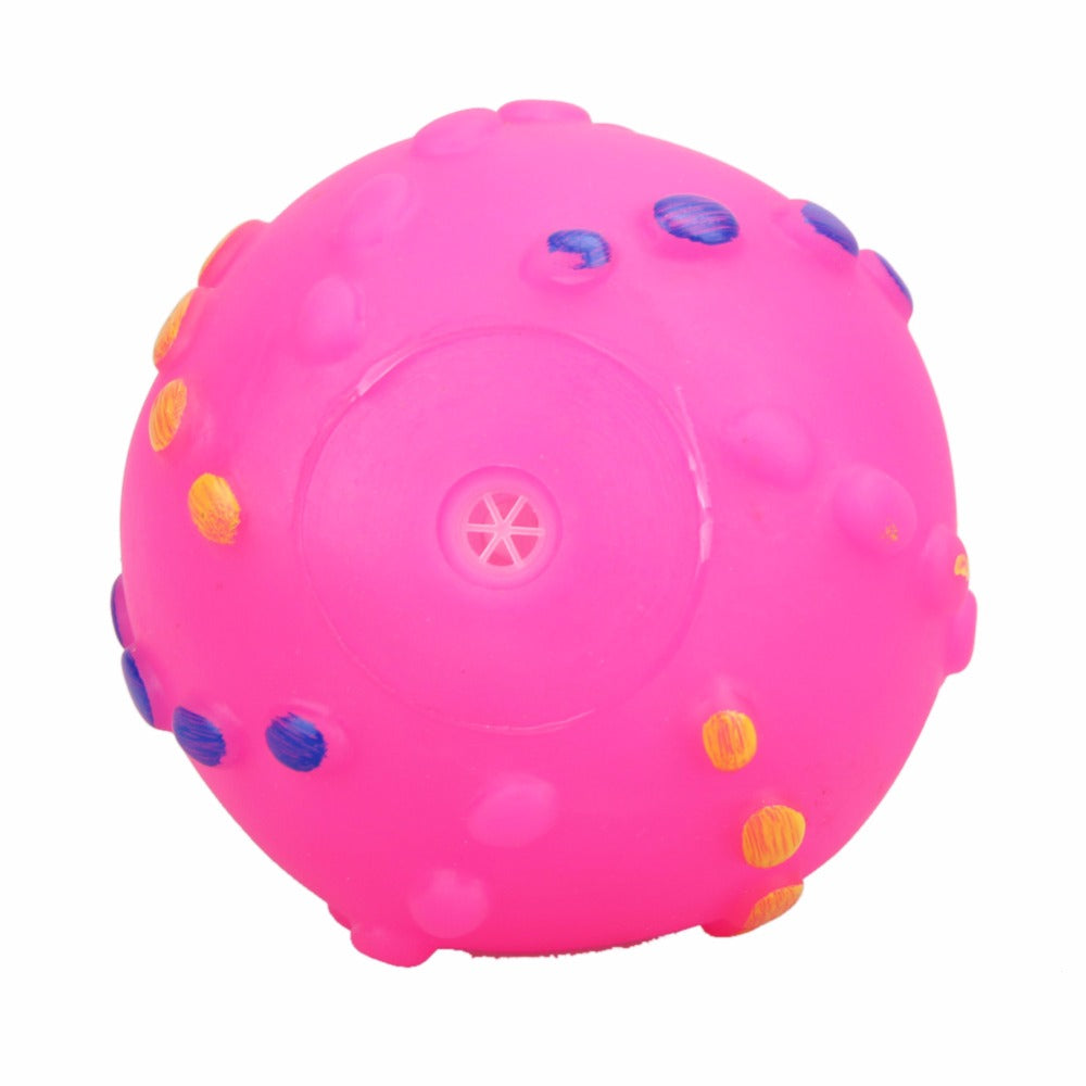 Soft Rubber Sound Dog Face Ball Toys