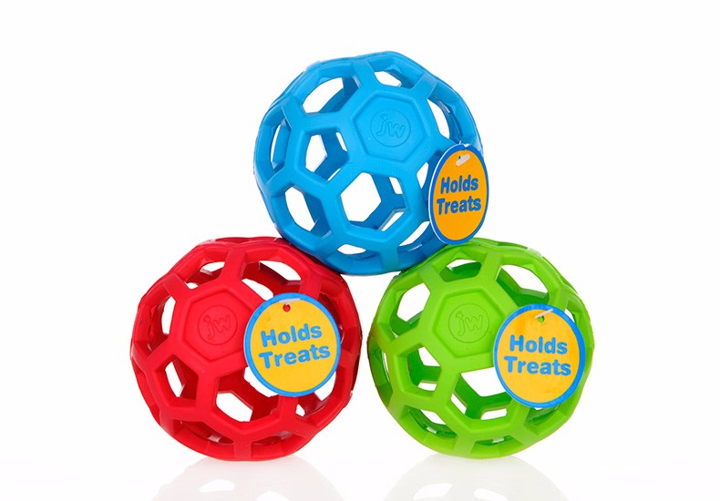 Natural Rubber Dog Geometric Ball Toys