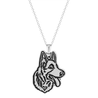 German Shepherd Dog Face Necklaces