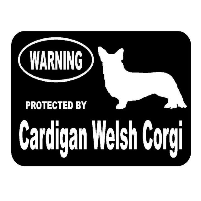 Car Styling Protected By Cardigan Welsh Corgi Funny Dog Stickers