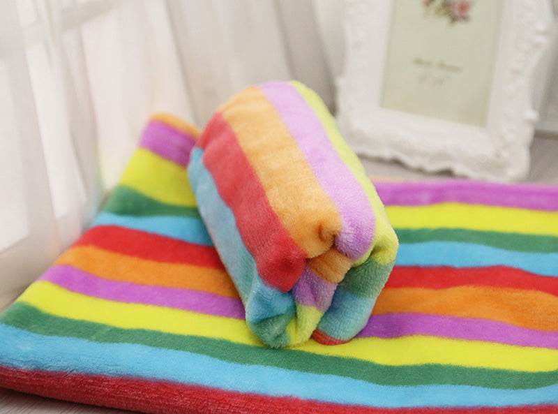 Cute Rainbow Color Dog Beds And Mats