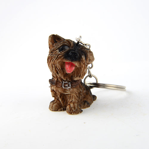 Lovely Resin Dog Corgi Bulldog Keychains