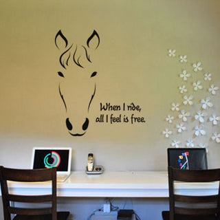 Horse Head Wall Art Stickers